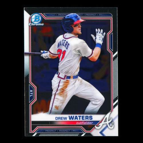 Drew Waters 2021 Bowman Chrome Prospect Braves