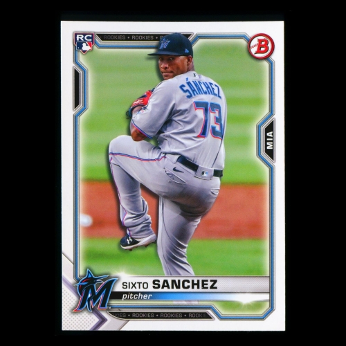 Sixto Sanchez RC 2021 Bowman Rookie Marlins