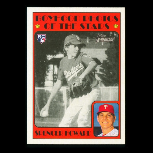 Spencer Howard RC 2021 Heritage Boyhood Photos of the Stars Rookie Phillies