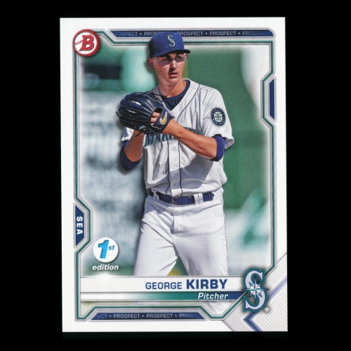 George Kirby 2021 Bowman Prospect 1st Edition Mariners