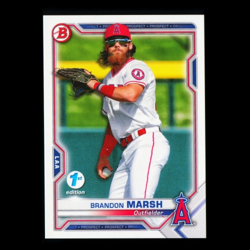 Brandon Marsh 2021 Bowman Prospect 1st Edition Angels