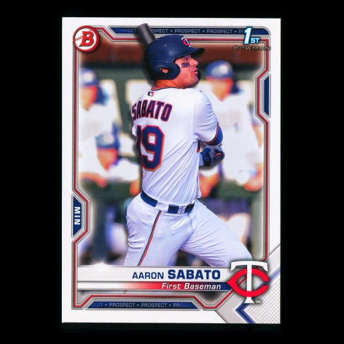 Aaron Sabato 2021 Bowman Prospect 1st Bowman Twins