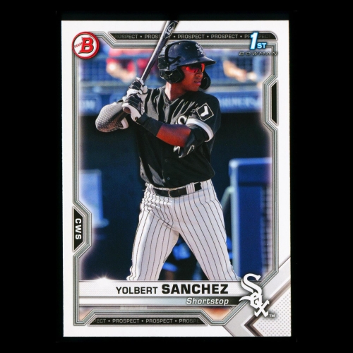 Yolbert Sanchez 2021 Bowman Prospect 1st Bowman White Sox