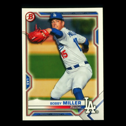 Bobby Miller 2021 Bowman Prospect Dodgers