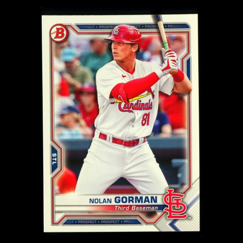 Nolan Gorman 2021 Bowman Prospect Cardinals