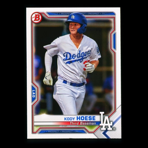 Kody Hoese 2021 Bowman Prospect Dodgers