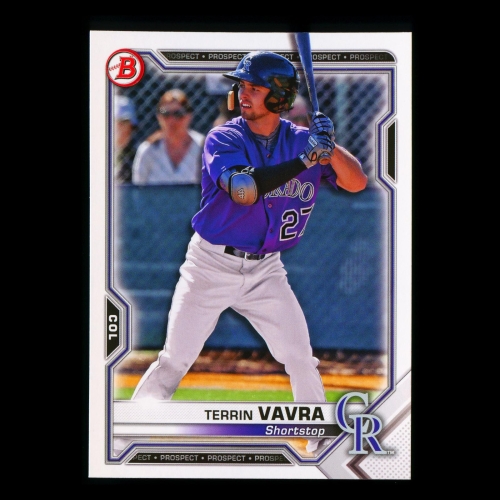 Terrin Vavra 2021 Bowman Prospect Rockies