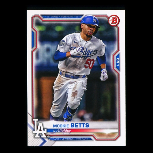 Mookie Betts 2021 Bowman Dodgers
