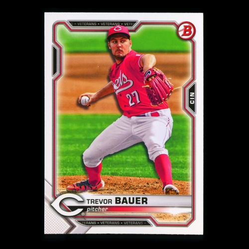 Trevor Bauer 2021 Bowman Reds