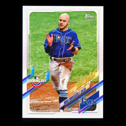 Mike Brosseau 2021 Topps Opening Day Future Stars Rays