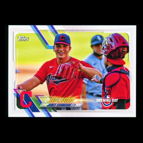 James Karinchak 2021 Topps Opening Day Future Stars Indians