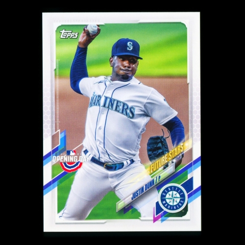 Justin Dunn 2021 Topps Opening Day Future Stars Mariners