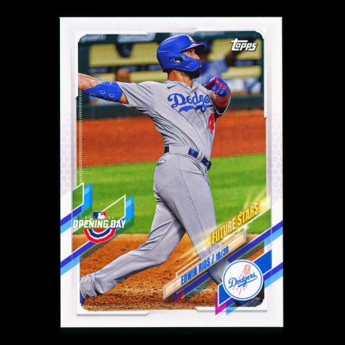 Edwin Rios 2021 Topps Opening Day Future Stars Dodgers