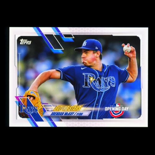 Brendan McKay 2021 Topps Opening Day Future Stars Rays