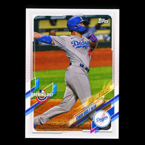 Edwin Rios 2021 Topps Opening Day Future Stars Dodgers