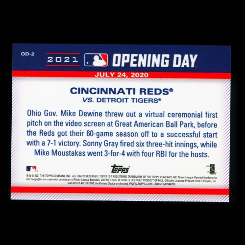 Cincinnati Reds 2021 Topps Opening Day