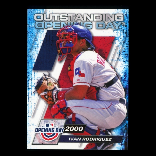Ivan Rodriguez 2021 Topps Opening Day 2000 Rangers