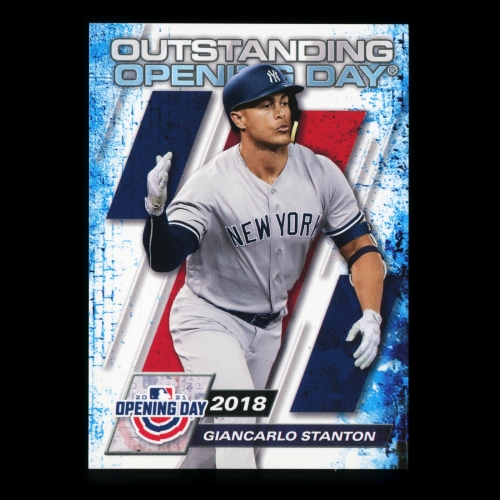 Giancarlo Stanton 2021 Topps Opening Day 2018 Yankees