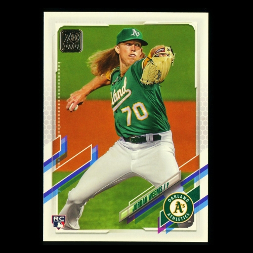 Jordan Weems RC Topps 2021 Rookie Athletics