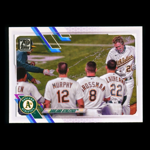 Oakland Athletics Topps 2021 Team Card Oakland Coliseum