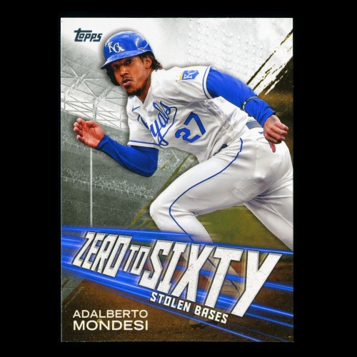 Adalberto Mondesi Topps 2021 Zero to Sixty Stolen Bases Royals