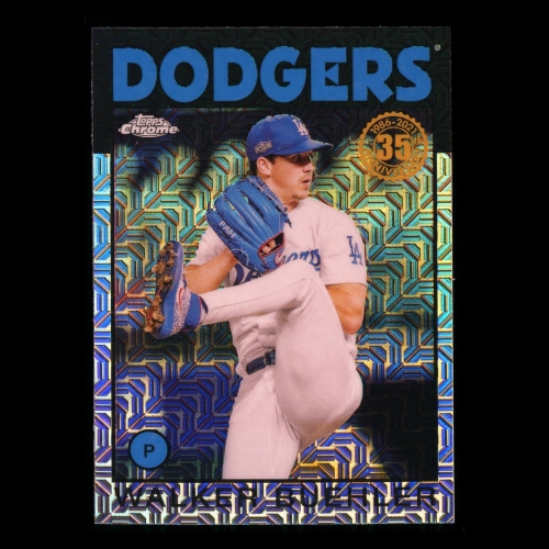 Walker Buehler 2021 Topps Chrome 1986 Retro Silver Pack Chrome Dodgers