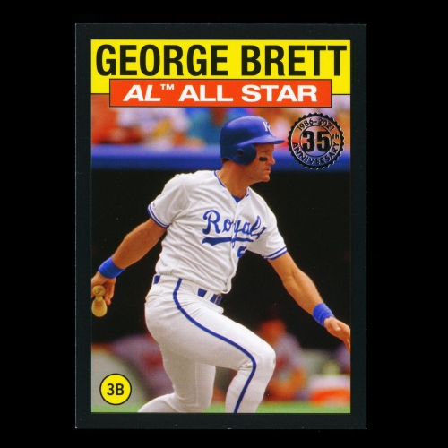 George Brett 2021 Topps '86 Retro AL All Star Royals 123/299