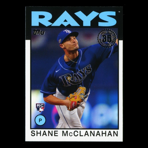 Shane McClanahan RC 2021 Topps 1986 Retro Rookie Rays