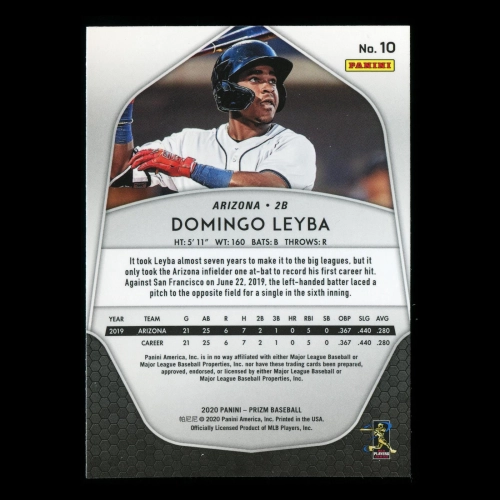 Domingo Leyba RC 2020 Prizm Rookie Diamondbacks