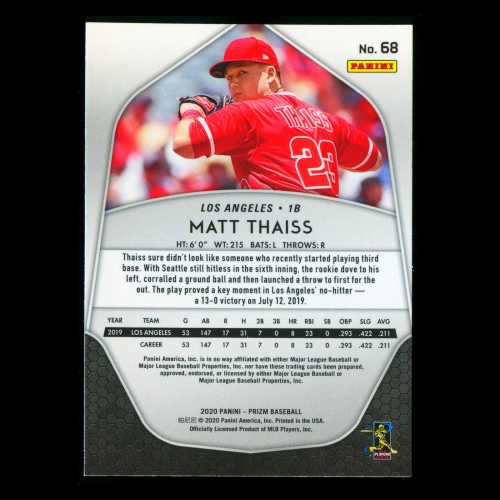 Matt Thaiss RC 2020 Prizm Rookie Angels