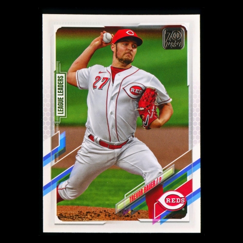 Trevor Bauer 2021 Topps League Leaders Reds
