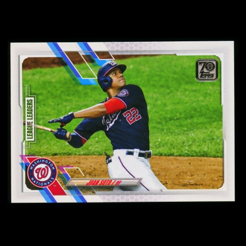 Juan Soto 2021 Topps League Leaders Nationals