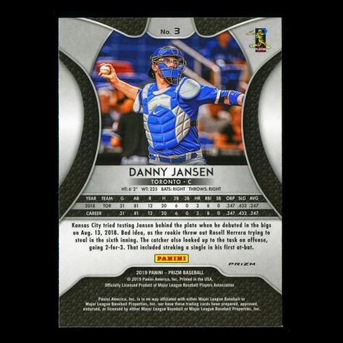 Danny Jansen 2019 Prizm Silver Blue Jays