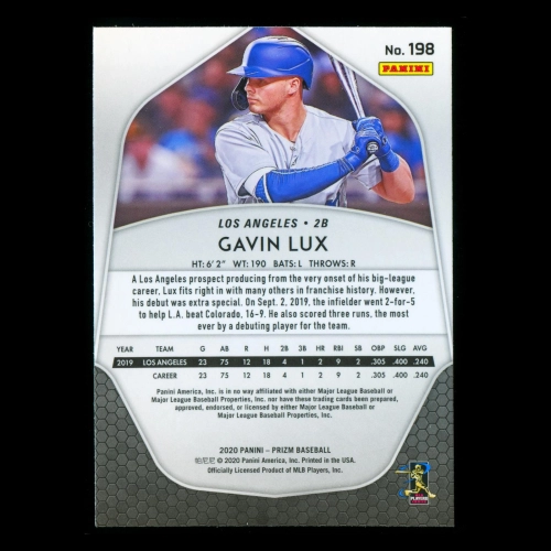 Gavin Lux RC 2020 Prizm Rookie Dodgers