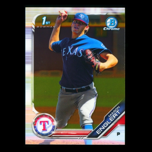 Mason Englert 2019 Bowman 1st Bowman Prospect Rangers