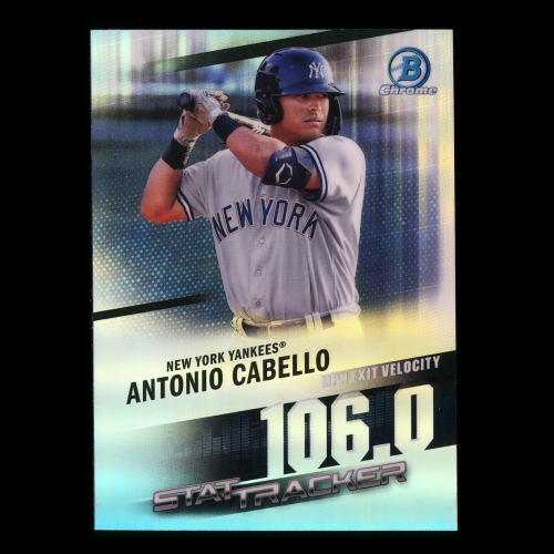 Antonio Cabello 2020 Bowman Chrome Stat Tracker Yankees