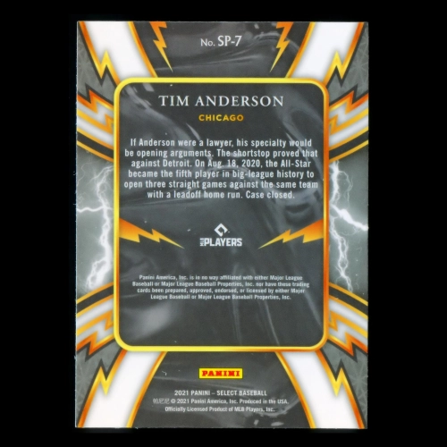 Tim Anderson 2021 Select Sparks White Sox
