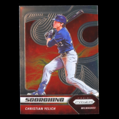 Christian Yelich 2020 Prizm Scorching Brewers