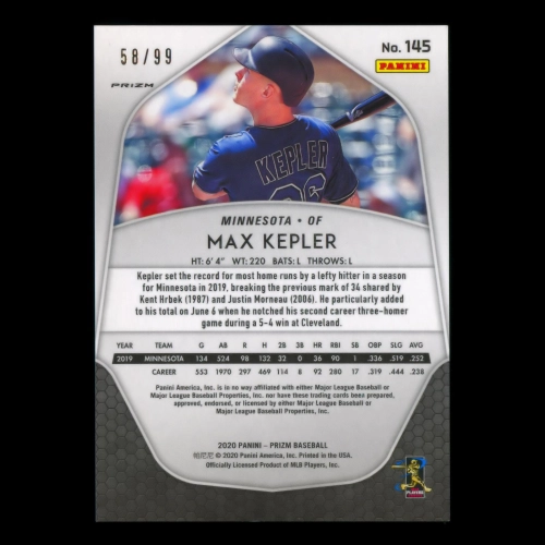 Max Kepler 2020 Prizm Red Wave Twins 58/99