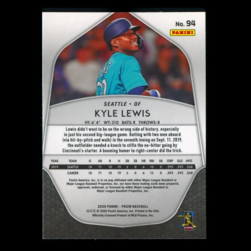 Kyle Lewis RC 2020 Prizm Rookie Mariners