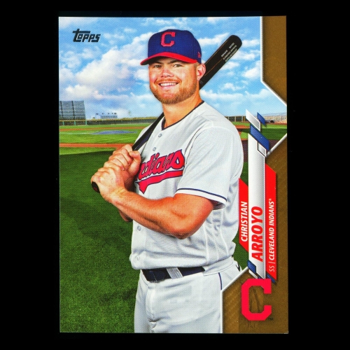 Christian Arroyo 2020 Topps Gold Indians 0050/2020