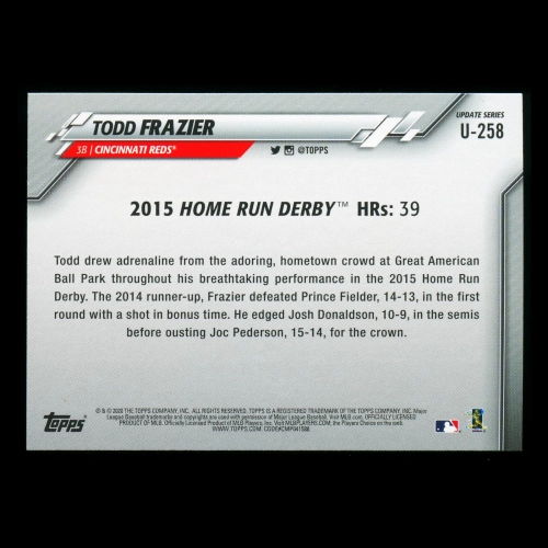 Todd Frazier 2020 Topps Home Run Derby Gold Foil Reds
