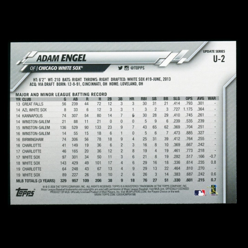 Adam Engel 2020 Topps Rainbow Foil White Sox