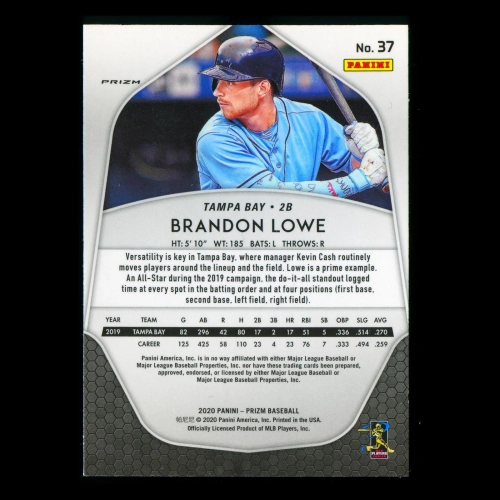 Brandon Lowe 2020 Prizm Red Rays