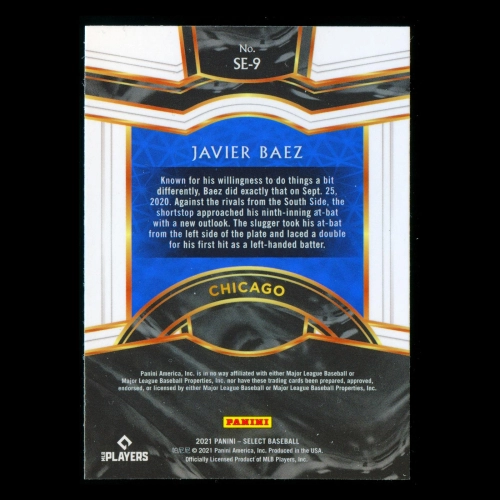 Javier Baez 2021 Select Premier Level Sensations Cubs