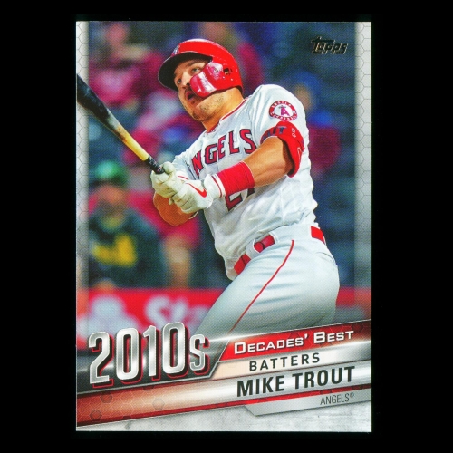 Mike Trout 2020 Topps Decades' Best Batters 2010 Angels