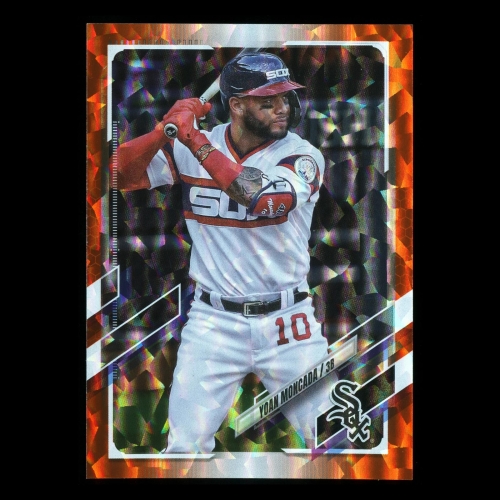 Yoan Moncada Topps 2021 Orange Foil White Sox