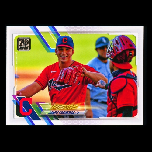James Karinchak 2021 Topps Opening Day Future Stars Indians