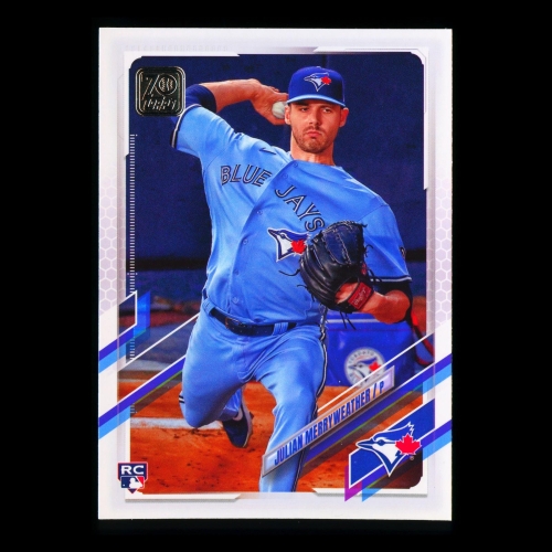 Julian Merryweather RC Topps 2021 Rookie Blue Jays