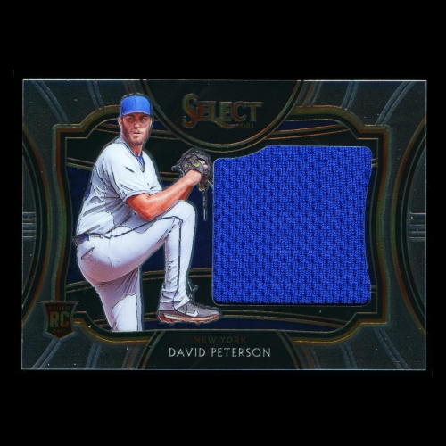 David Peterson RC 2021 Select Rookie Jumbo Swatch Mets